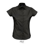 SOL´S Stretch-Bluse Excess mit Knopfleiste für Damen, Black XL, L630 – Bild 3