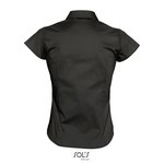 SOL´S Stretch-Bluse Excess mit Knopfleiste für Damen, Black XL, L630 – Bild 4