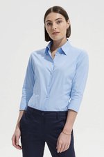 SOL´S Stretchbluse mit 3/4-Ärmeln für Damen, Dark Blue XL, L631 – Bild 1