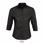 SOL´S Camicetta stretch con maniche 3/4 da Donna, Bright Sky S, L631 – immagine 3