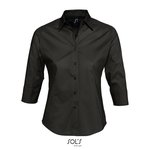 SOL´S Stretchbluse mit 3/4-Ärmeln für Damen, Dark Blue XL, L631 – Bild 3