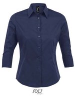 SOL´S Stretchbluse mit 3/4-Ärmeln für Damen, Dark Blue XL, L631 – Dark Blue
