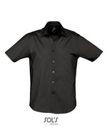 SOL´S Stretch-Hemd Broadway mit italienischem Kragen – Black