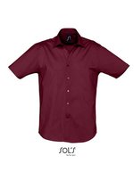 SOL´S Stretch-Hemd Broadway mit italienischem Kragen – Medium Burgundy