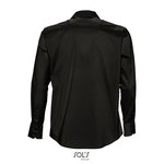 SOL´S Stretch-Shirt Brighton, Langarm, Baumwolle-Elasthan, Bright Sky 3XL, L633 – Bild 4