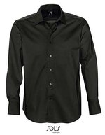 Men´s Stretch-Shirt Brighton Long Sleeve – Black