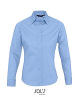 SOL´S Figurbetontes Langarmhemd Slim-Fit Baumwolle – Bright Sky