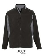 SOL´S Fleecejacke Nordic mit Stehkragen, Black/Medium Grey (Solid) S, L707 – Bild 1