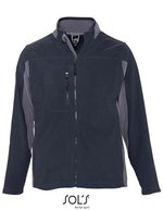SOL´S Fleecejacke Nordic mit Stehkragen, Black/Medium Grey (Solid) S, L707 – Navy/Medium Grey (Solid)