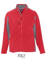 SOL´S Fleecejacke Nordic mit Stehkragen, Black/Medium Grey (Solid) S, L707 – Red/Medium Grey (Solid)
