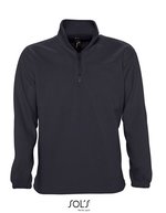 SOL´S Half-Zip Fleece Pullover mit Kordelzug, Black S, L740 – Charcoal Grey (Solid)