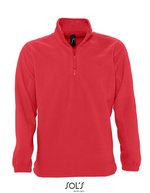 SOL´S Half-Zip Fleece Pullover mit Kordelzug, Black S, L740 – Red