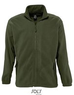 SOL´S Fleecejacke North mit Stehkragen, Neon Orange L, L742 – Army