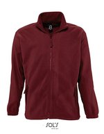 SOL´S Fleecejacke North mit Stehkragen, Neon Orange L, L742 – Burgundy