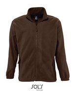 SOL´S Fleecejacke North mit Stehkragen, Neon Orange L, L742 – Dark Chocolate