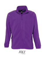 SOL´S Fleecejacke North mit Stehkragen, Neon Orange L, L742 – Dark Purple