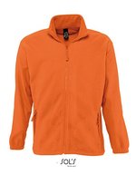 SOL´S Fleecejacke North mit Stehkragen, Neon Orange L, L742 – Orange