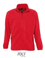 SOL´S Fleecejacke North mit Stehkragen, Neon Orange L, L742 – Red
