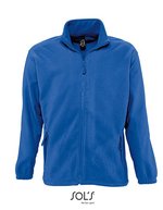 SOL´S Fleecejacke North mit Stehkragen, Neon Orange L, L742 – Royal Blue 241