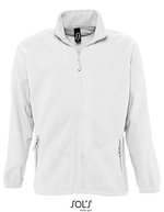 SOL´S Fleecejacke North mit Stehkragen, Neon Orange L, L742 – White