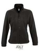 SOL´S Fleece Jacke mit Stehkragen für Damen, Aqua XL, L745 – Black