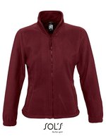 SOL´S Fleece Jacke mit Stehkragen für Damen, Aqua XL, L745 – Burgundy