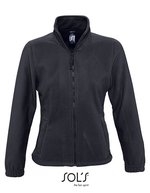 SOL´S Fleece Jacke mit Stehkragen für Damen, Aqua XL, L745 – Charcoal Grey (Solid)