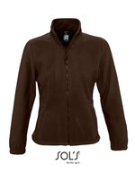 SOL´S Fleece Jacke mit Stehkragen für Damen, Aqua XL, L745 – Dark Chocolate