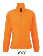 SOL´S Fleece Jacke mit Stehkragen für Damen, Aqua XL, L745 – Neon Orange