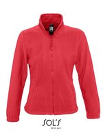 SOL´S Fleece Jacke mit Stehkragen für Damen, Aqua XL, L745 – Red