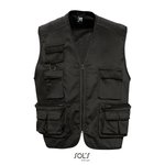 SOL´S Reporter Jacke Wild mit 9 Taschen, Black S, L836 – Bild 3
