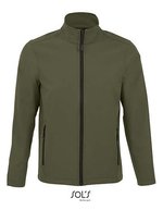 SOL´S Softshell-Jacke mit Reißverschlusstaschen für Herren – Army