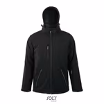 SOL´S Softshelljacke mit abnehmbarer Kapuze für Herren, Black S, L843 – Bild 3