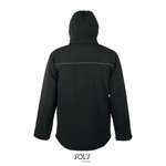 SOL´S Softshelljacke mit abnehmbarer Kapuze für Herren, Black S, L843 – Bild 4