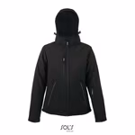 SOL´S Giacca Softshell con Cappuccio e tasche da Donna, French Navy S, L844 – immagine 3