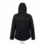 SOL´S Giacca Softshell con Cappuccio e tasche da Donna, French Navy S, L844 – immagine 4
