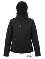 SOL´S Softshelljacke mit Kapuze und Taschen für Damen, Black S, L844 – Bild 2