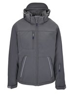 SOL´S Softshelljacke mit Kapuze und Taschen für Damen, Black S, L844 – Anthracite Gris (Uni)