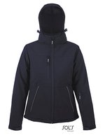 SOL´S Softshelljacke mit Kapuze und Taschen für Damen, Black S, L844 – Marine francais