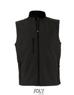 SOL´S Softshell Weste wasserdicht atmungsaktiv für Herren, Army S, L846 – Black
