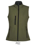 SOL´S Softshell Weste mit Kordelzug für Damen, Army S, L847 – Bild 2