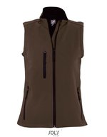SOL´S Softshell Weste mit Kordelzug für Damen, Army S, L847 – Fonce Chocolat
