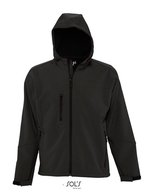 SOL´S Softshell-Jacke mit Kapuze für Herren, Black S, L848 – Bild 2