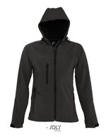 SOL´S Softshell-Jacke mit Kapuze Replay für Damen, Black S, L849 – Bild 2