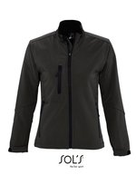 SOL´S Softshell-Jacke Roxy mit Taschen für Damen, Abyss Blue S, L863 – Noir