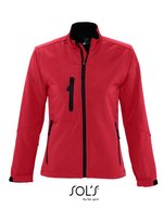 SOL´S Softshell-Jacke Roxy mit Taschen für Damen, Abyss Blue S, L863 – Pepper Rouge
