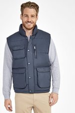 SOL´S Wattierte Herren Weste mit Taschen, Black M, L865 – Bild 1