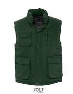 SOL´S Wattierte Herren Weste mit Taschen, Black M, L865 – Fir Green