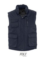 SOL´S Wattierte Herren Weste mit Taschen, Black M, L865 – Navy