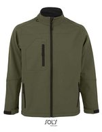 SOL´S Wasserdichte Softshell-Jacke mit Taschen, Abyss Blue S, L866 – Army